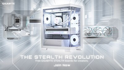 技嘉科技 Stealth Revolution 玩转简约装机美学 力邀创作者打造纯白梦幻桌机