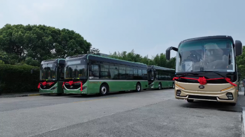  逐“绿”向“新”！33台苏州金龙纯电巴士助力弥勒绿色出行升级