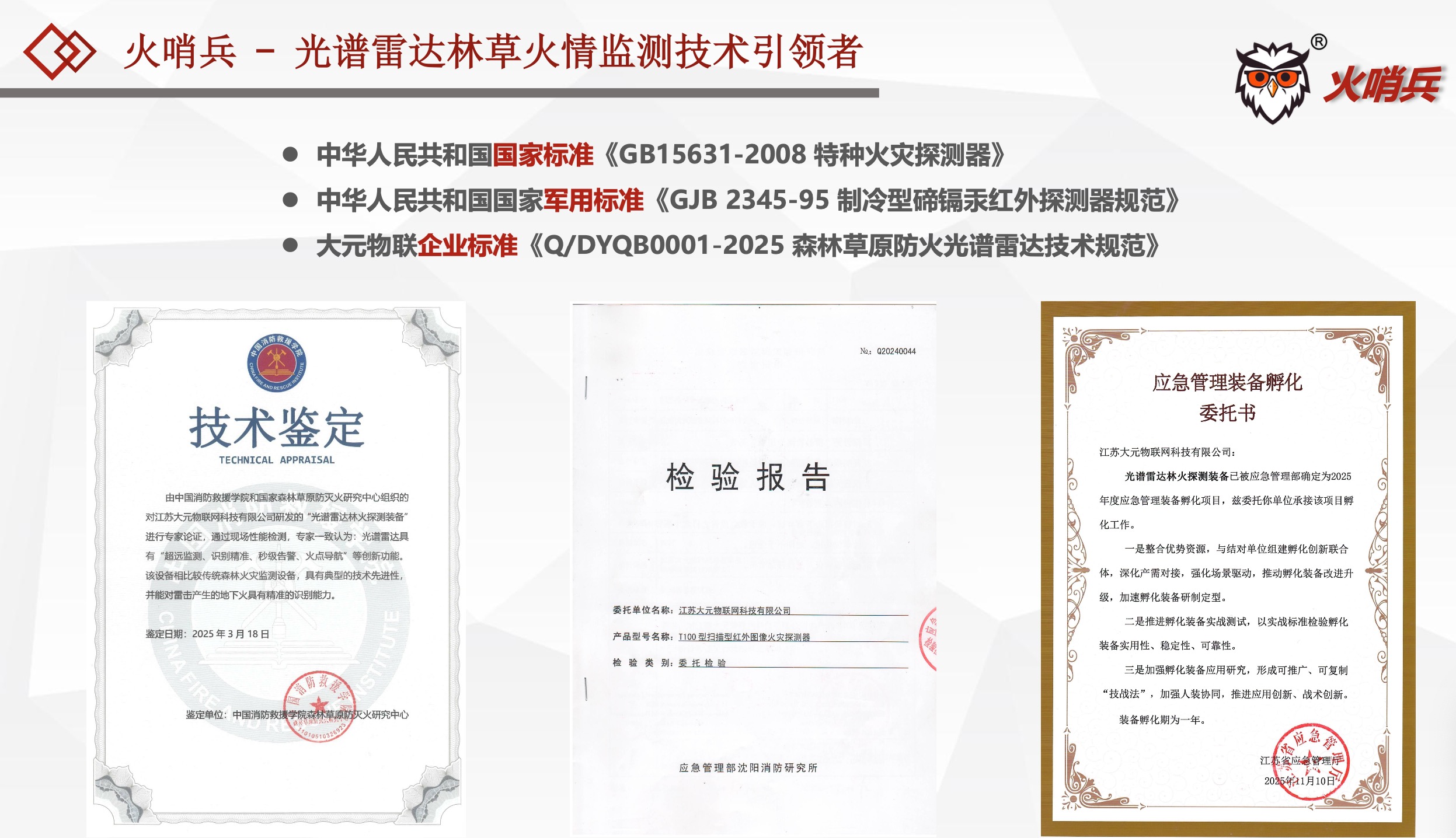 火哨兵-光谱雷达--打造“天网火情警戒系统“