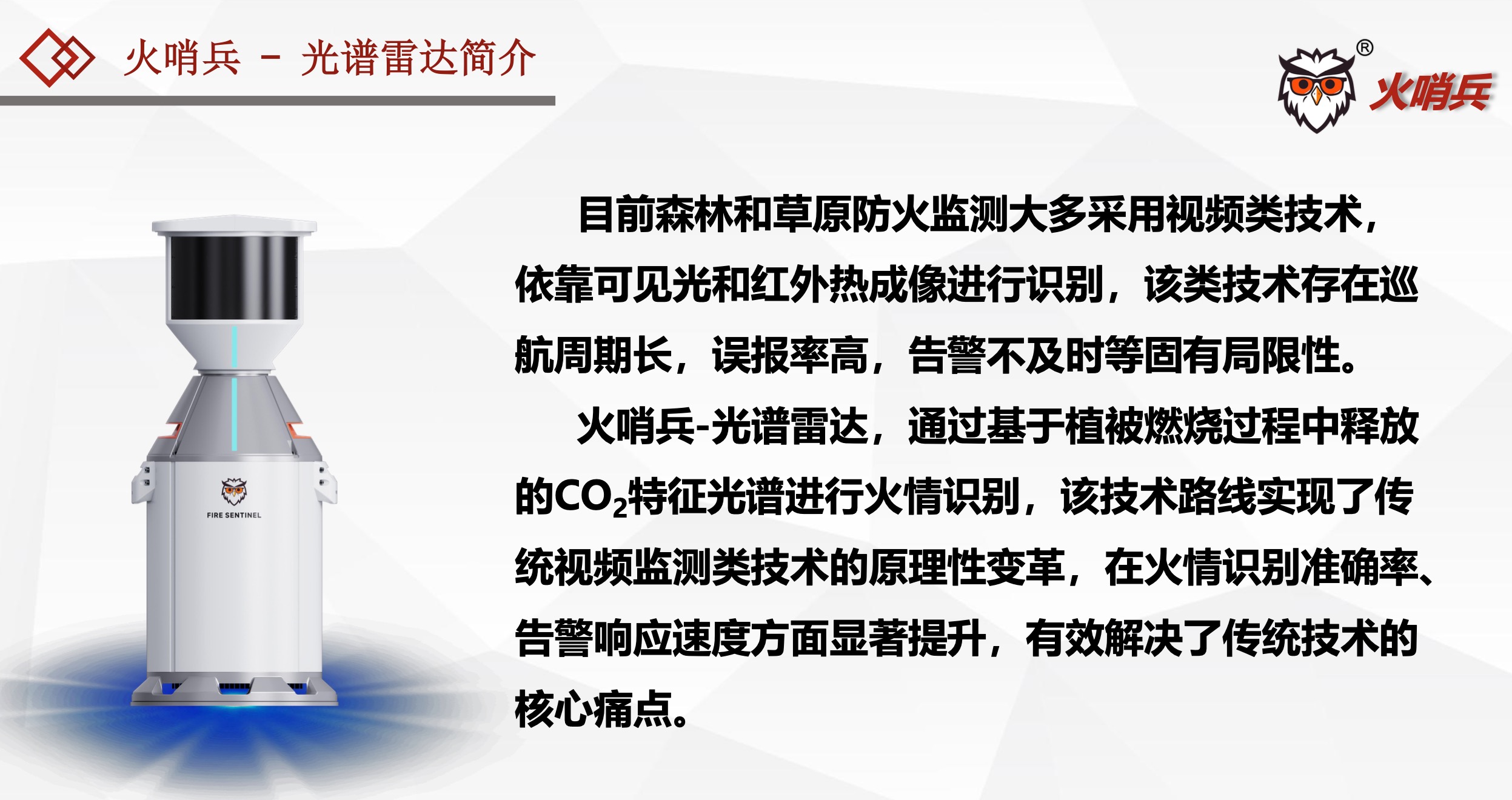 火哨兵-光谱雷达--打造“天网火情警戒系统“